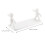 2Pcs Small White Floating Storage Shelves for Wall Decor Bathroom 8
