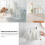 2Pcs Small White Floating Storage Shelves for Wall Decor Bathroom 9