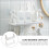 2Pcs Small White Floating Storage Shelves for Wall Decor Bathroom 11