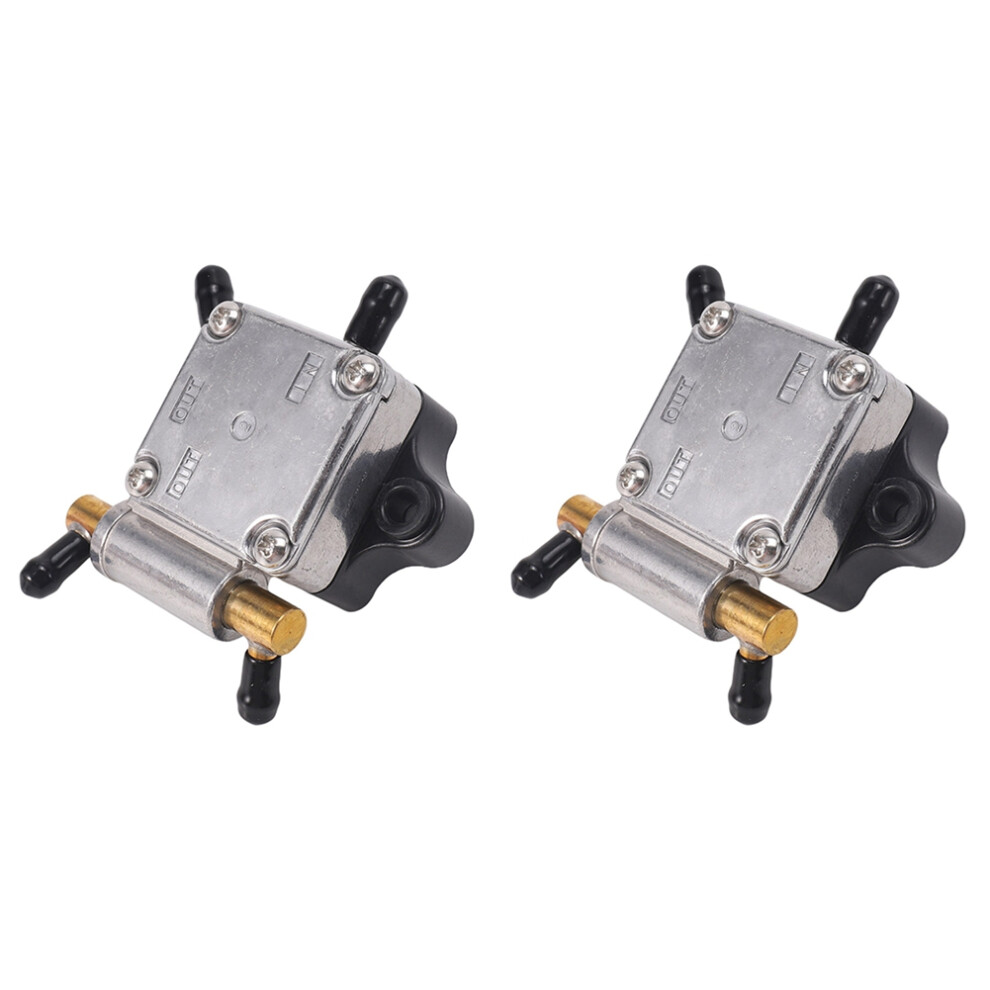 2X Boat Engine 6Ah-24410-00 Fuel Pump Assy For Outboard 4-Stroke 15Hp 20Hp Outboard Motor Silver 6032413055067