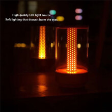 Lampe LED Portable Aux Chandelles - Ambiance Romantique pour Dîner, Chevet, Camping, Veilleuse Rechargeable