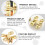 Worgeous  6 Pcs Folding Hinges Desktop Bracket Concealed Cabinet Gold 9