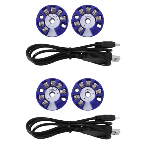 2X Programmable Thermocouple RTD PT100 to 4-20MA Converter TC RTD Input 4-20MA Output Temperature Transmitter