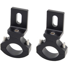 2X Universal Handlebar 22 25mm 7/8 Inch Motorcycle Headlight Bracket Spotlight Tube Clamp for Cafe Racer Chopper,TG81