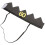 1Pc Handmade Black Decorative Crown Hat for Birthday Celebration 7