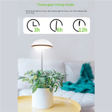 2X Luces de Cultivo, Luz LED para Plantas de Espectro Completo, Altura Ajustable con Temporizador de Encendido/Apagado AutomáTico 3/6/12H, 4 Brillos