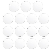 15Pcs Runda Klar Akryl Skivor Cirkel Råmaterial