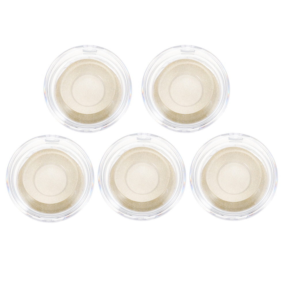 Inoomp Golden 5Pcs Plastic Eyelash Storage Case Transparent Eyelash Organizer