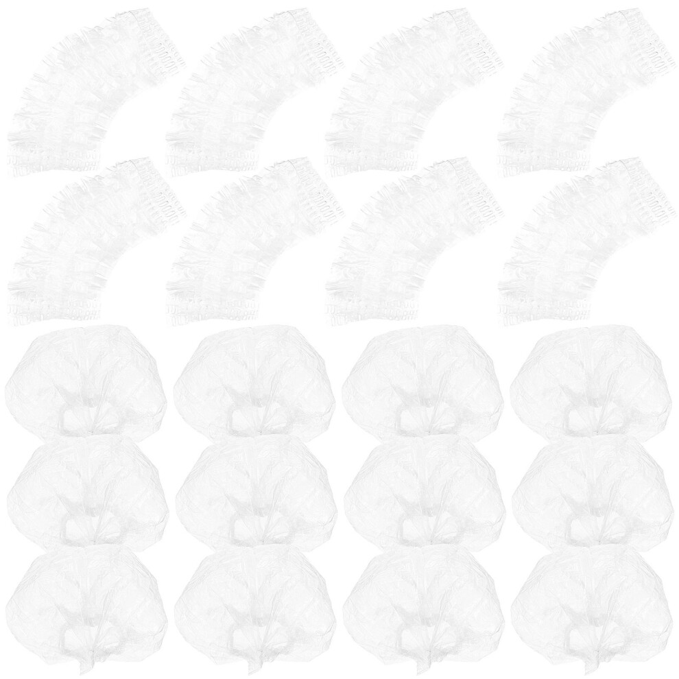Inoomp 200Pcs Thick Elastic Disposable Ear Covers For Shower And Hair Dye Use