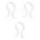 3Pièces Support Audio Acrylique Transparent Forme U Polyvalent 3