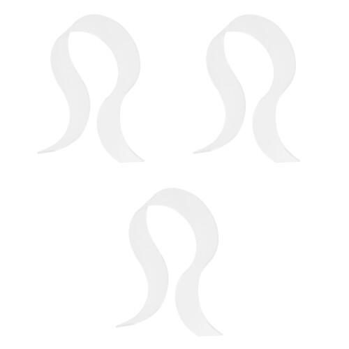 3Pièces Support Audio Acrylique Transparent Forme U Polyvalent 2
