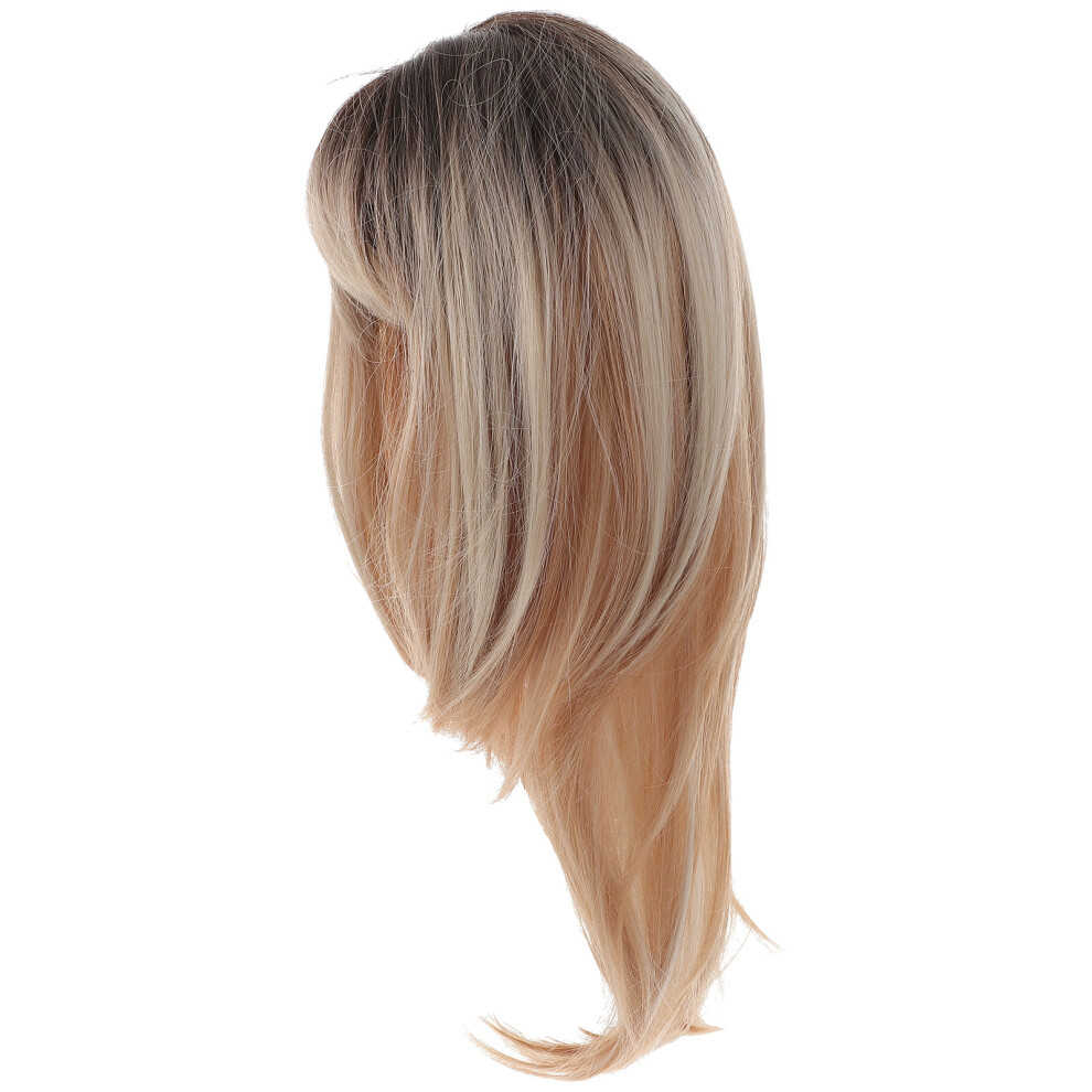 Villcase Unisex Womens Bob Wig Synthetic Straight Short Hairpiece