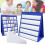 3X Desktop Pocket Chart Double-Sided and Self-Standing  Pocket Chart Stand for Individual or Small Group (43X 33cm) 2