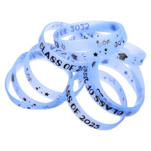 10Pcs Class Of 2025 Graduation Silicone Wristbands For Events Parties