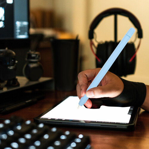 Blue Silicone Stylus Pen Case Cover Slip-Resistant Protective Sleeve 2