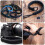2St Zwarte Camera Polsband Quick Release Met Rvs Ring Duurzaam 8