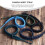 2St Zwarte Camera Polsband Quick Release Met Rvs Ring Duurzaam 9