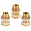 Solid Brass Bulkhead Fitting, 18 Sets 3/8 Inch Female 1/2 Inch Male Solid Brass Water Tank Connector Threaded with Ring 2