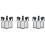Plastic Spray Bottles for Cleaning Solutions,10OZ Reusable Empty Container with Durable Black Trigger Sprayer, 9Pack 1
