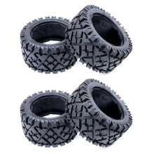 4x RC Car All Terrain Rear Tires Skin Without Inner Foam for 1: 5 Scale HPI RACING Baja 5B 5T 5SC LOSI TDBX Spare Parts