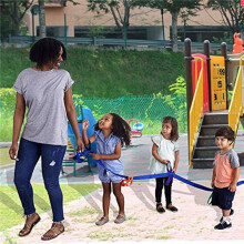 6X Children's Walking Ropes for Preschool Daycare School Kids Outdoor Colorful Handles for to 12 Children 2 Teachers