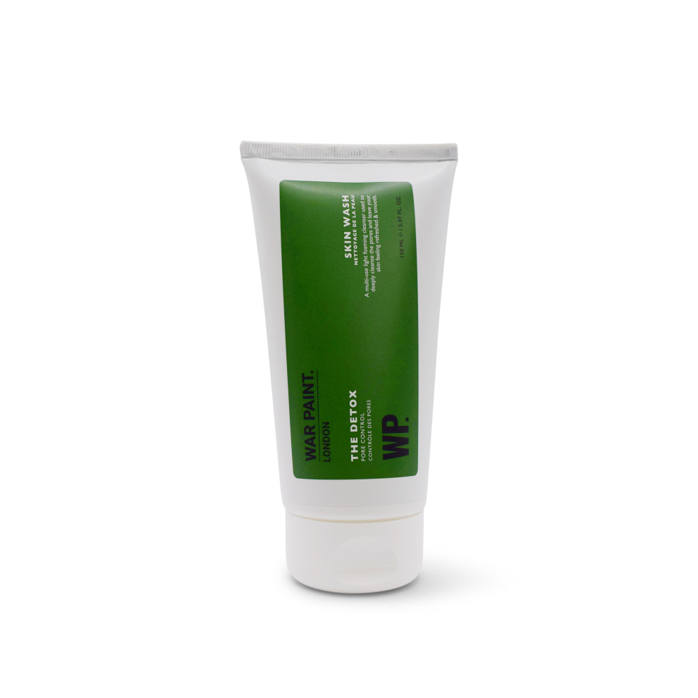 War Paint Detox Pore Control Niacinamide Face Cleanser Deeply Cleanses Pores & Removes Excess Oil With Glycerin & Citric Acid Sensitive Skin 150Ml