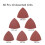 120Pcs Triangular Hook and Loop Triangle-Sandpaper, Fit 3-1/8 Inch Multi Tool, Assorted 40 60 80 100 120 240 Grits 2