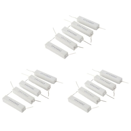 10W 10 Ohm 5% Winding Ceramic Cement Power Resistor x 15 1