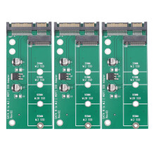 3X Ngff (M2) Ssd A 2,5 Pulgadas Adaptador M.2 Ngff Ssd A Sata3 Convertir Tarjeta para 30/42/60 / 80mm