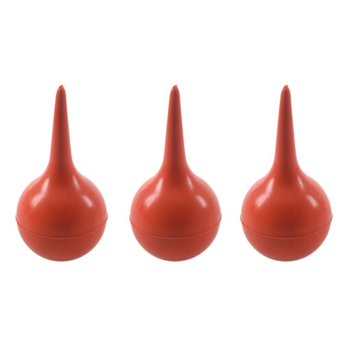 3X Gummisaugschale Ohr Waschen Spritze Saugbirne 1