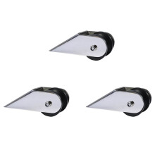 3X Marine Stainless Steel Boat Bow Anchor Roller Bracket Rollers for Yacht(Black)