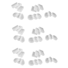 45 Pack Silicone Resin Pendant Mould Jewellery Molds with Hanging Hole for DIY Jewelry Making 5 Shapes