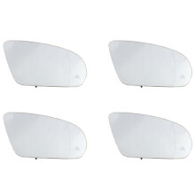 4X Prawe Skrzydło Boczne Lusterko Wsteczne Szkło Blind Spot Podgrzewane dla - C, E, S, GLC Klasa W205 W222 W213 X253 2013-2021