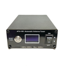 ATU-100 Tuner D'Antenne Automatique, Écran OLED 0,96 Pouce, Radio Ondes Courtes, Radioamateur, Version Améliorée pour Montage en Voiture (Hôte