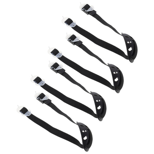 8Pcs Lightweight Black Adjustable Chin Straps for Hard Hat Helmets