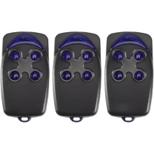 3pcs Remote Control Garage, for FLO2R-S FLO4R-S Flor-S Garage Gate Door Remote Control 433.92MHz RollingCode