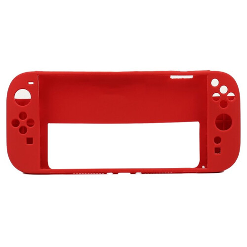 Shockproof Soft Silicone Cover for  2 Console & Controller , Full‑Body Anti‑Scratch Grip Shell Accessories Red