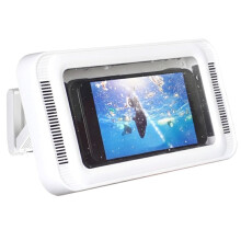 Shower Phone Holder with Speaker 480 Rotation,Wall Phone Mount for Shower Waterproof Anti Fog Shower Case for 4-7"Phones