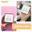 6 Pcs Flocking Gift Box Packaging Cloth A4 Self-Adhesive Diy Liner 8