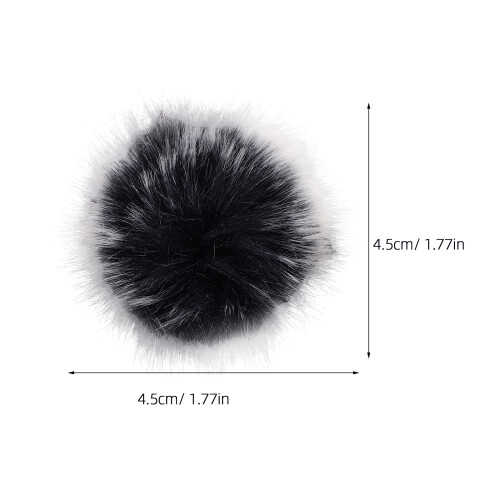 2St Microfoon Furry Windscreen Geluidsfilter Voor Buiten Gebruik 2