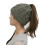 Knit Hat Female Beanie Dark Grey Wool 1set 7