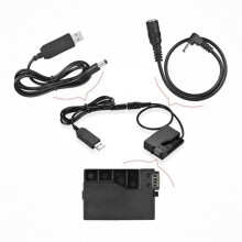4X DR-E8 Dummy Battery with Power Bank USB Adapter Cable Replacement for LP-E8 for 550D 600D 650D 700D