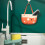 2Pcs Buckle Plastic Drain Rack Orange Storage Basket for Kitchen Use 4