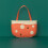2Pcs Buckle Plastic Drain Rack Orange Storage Basket for Kitchen Use 6
