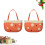 2Pcs Buckle Plastic Drain Rack Orange Storage Basket for Kitchen Use 11