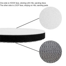 12PCS 5 pollici (125mm) 8-foro morbido spugna interfaccia pad per platorelli e dischi abrasivi a strappo per la lucidatura di superfici irregolari