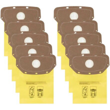10Pcs AH10232 Sealed Collar Vacuum Bags for Commercial Residential MPWR 40V Cordless Back Vacuum CH93619, CH93600