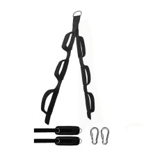 Accesorio de Cuerda para Dominadas de Tríceps con 6 Asas Antideslizantes, Ideal para Flexiones y Abdominales. Ideal para Máquina de Cable en Casa y