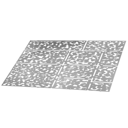 camo schablone für farbspray, tarnmuster schutz, diy sprühvorlage 2