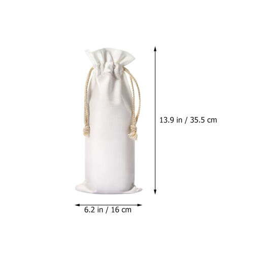 6Stück Tasche Weißes Tuch Geschenk 1